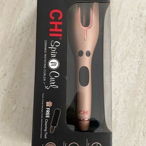 Special Edition Rose Gold CHI Spin N Curl Hair Curler 1”